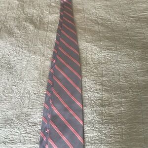 Light Blue and Pink Striped Men's Tie